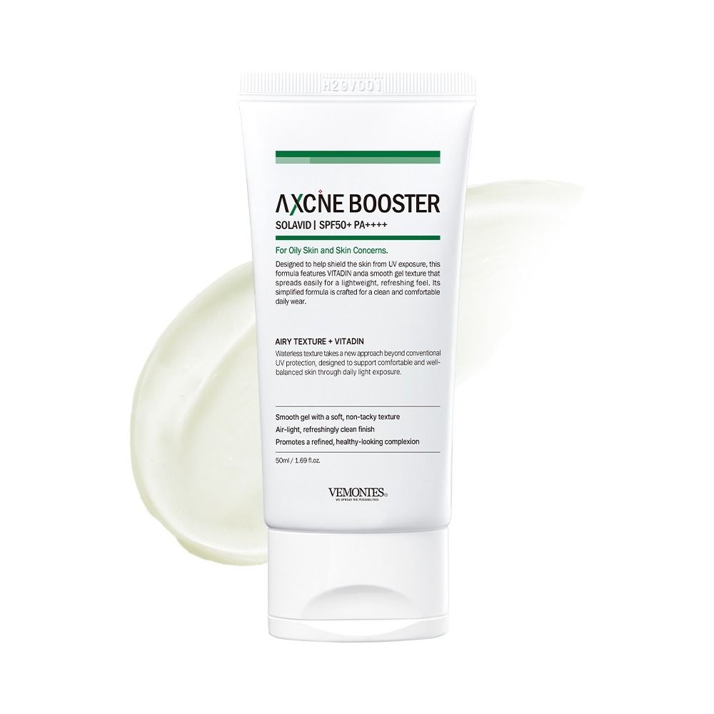 VEMONTES AXCNE Booster Solabead 50ml SPF50 Plus PA Plus Plus Plus Plus Sun Primer Waterless No Sebum _ Made in Korea